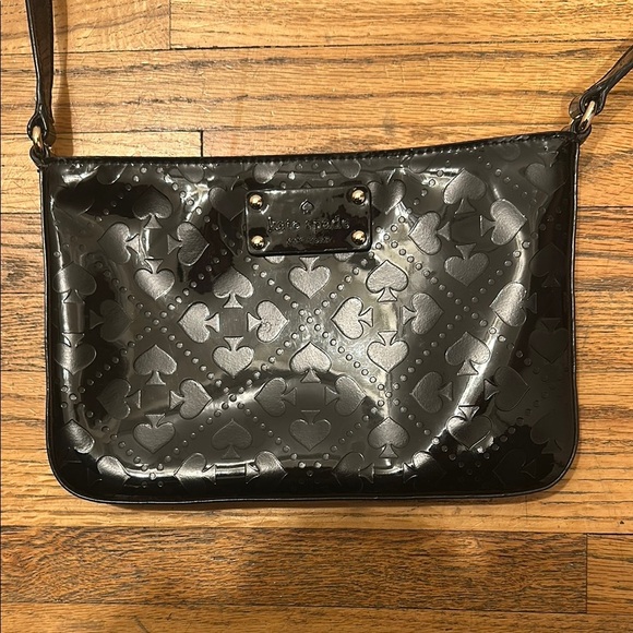Kate Spade Black Embossed Shoulder Bag - Picture 1 of 6